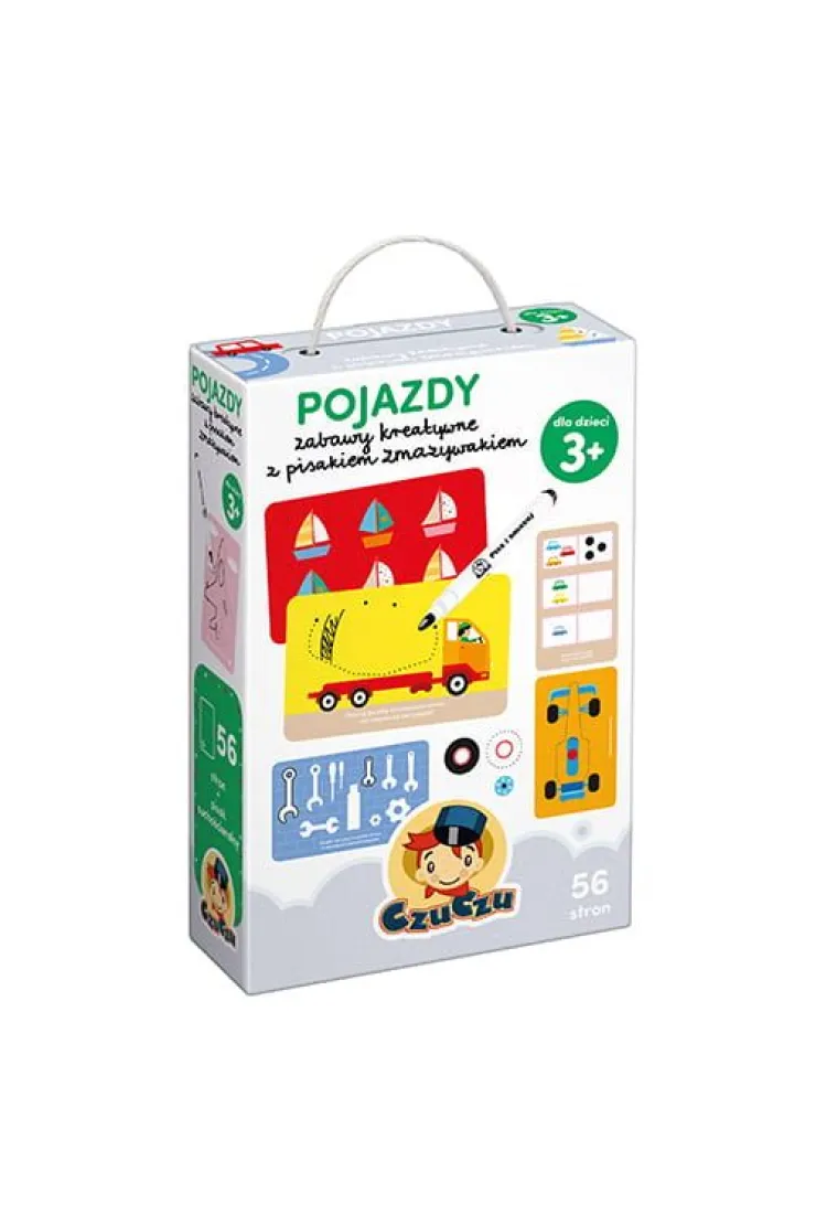 CzuCzu Pojazdy Zabawy kreatywne z pisakiem zmazywakiem 3+