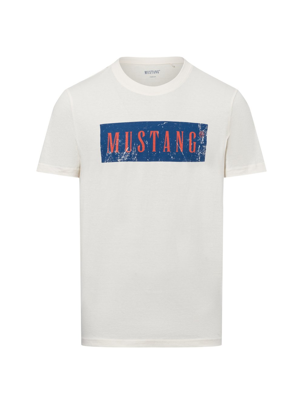 Mustang Koszulka męska - Austin Mężczyźni Bawełna biały, XXL