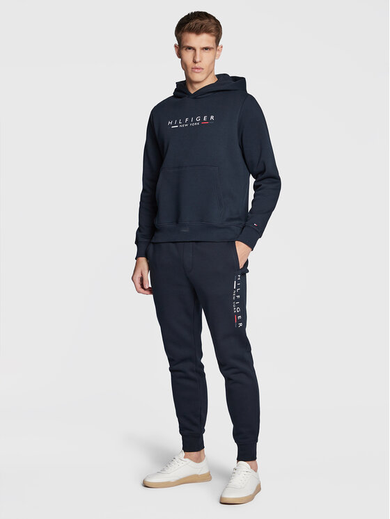 Tommy Hilfiger Dres New York MW0MW29730 Granatowy Regular Fit