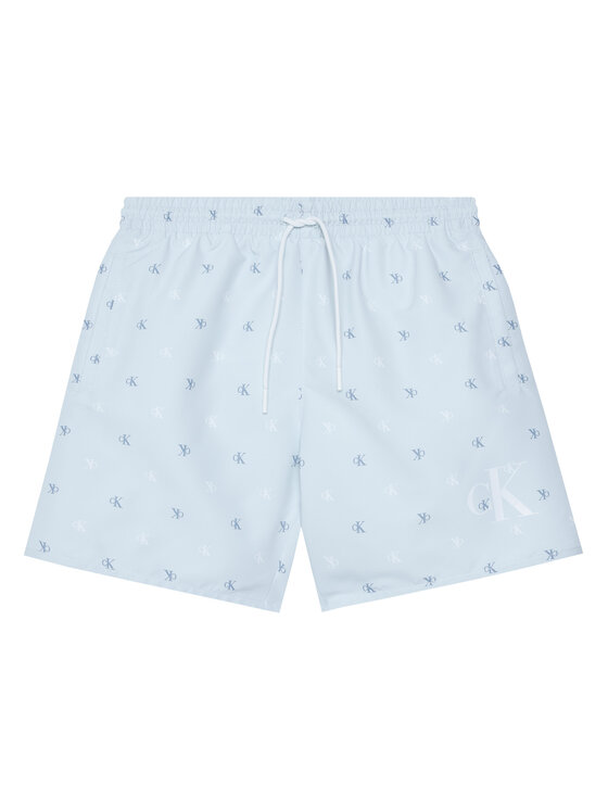 Calvin Klein Swimwear Szorty kąpielowe KV0KV00062 Niebieski Regular Fit