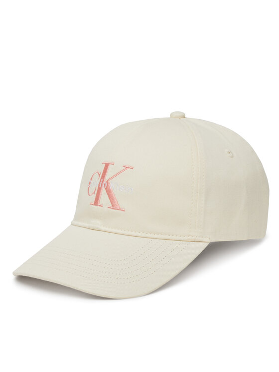 Calvin Klein Jeans Czapka z daszkiem Monologo LV04K5026G Żółty