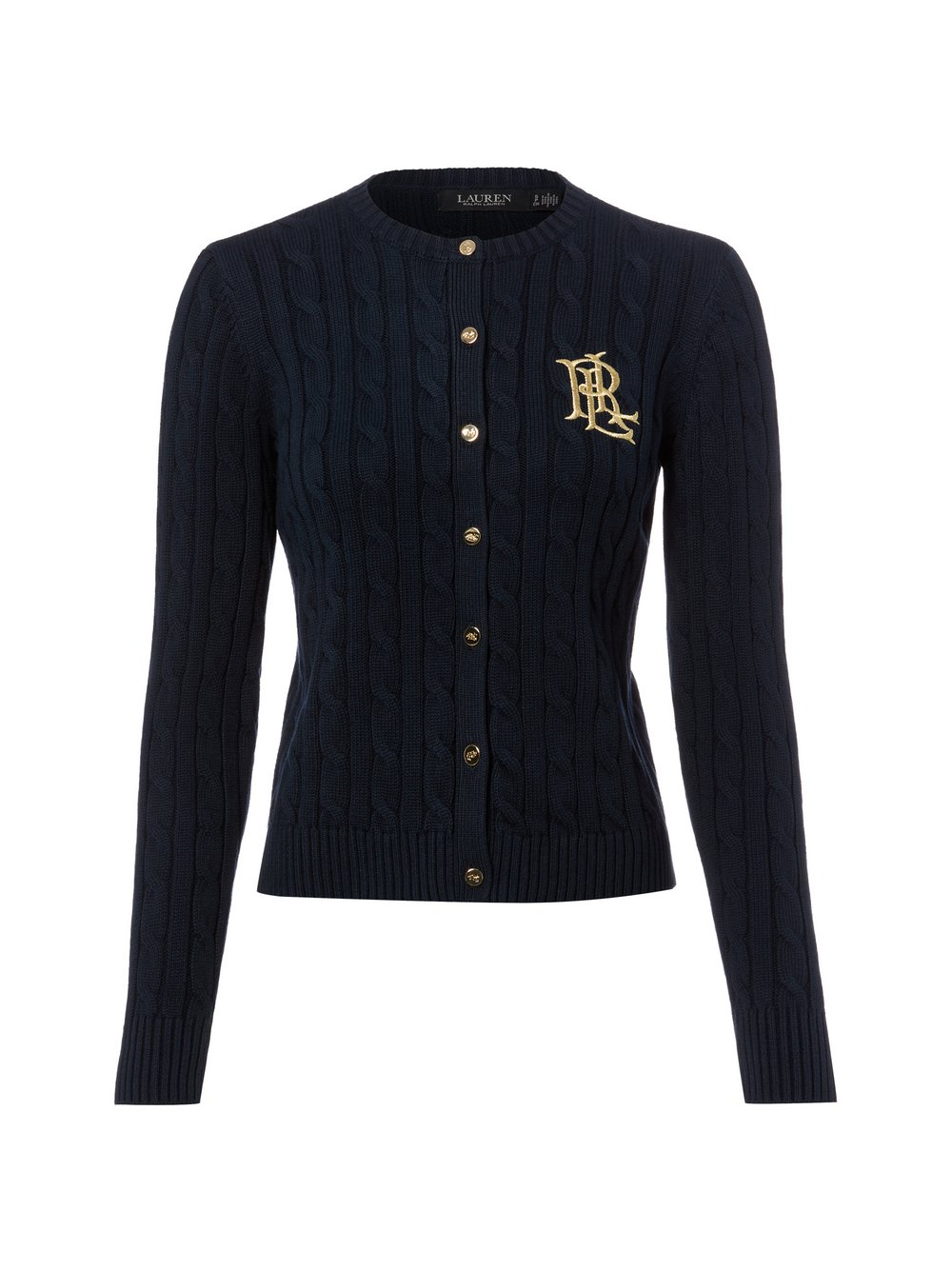 Lauren Ralph Lauren Kardigan damski Kobiety Bawełna niebieski, XL