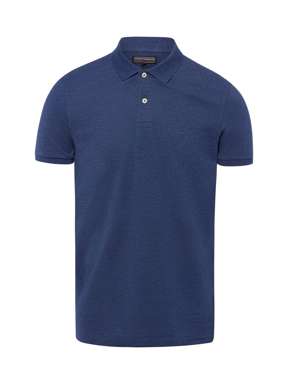 Finshley & Harding Męska koszulka polo Mężczyźni Bawełna niebieski, L