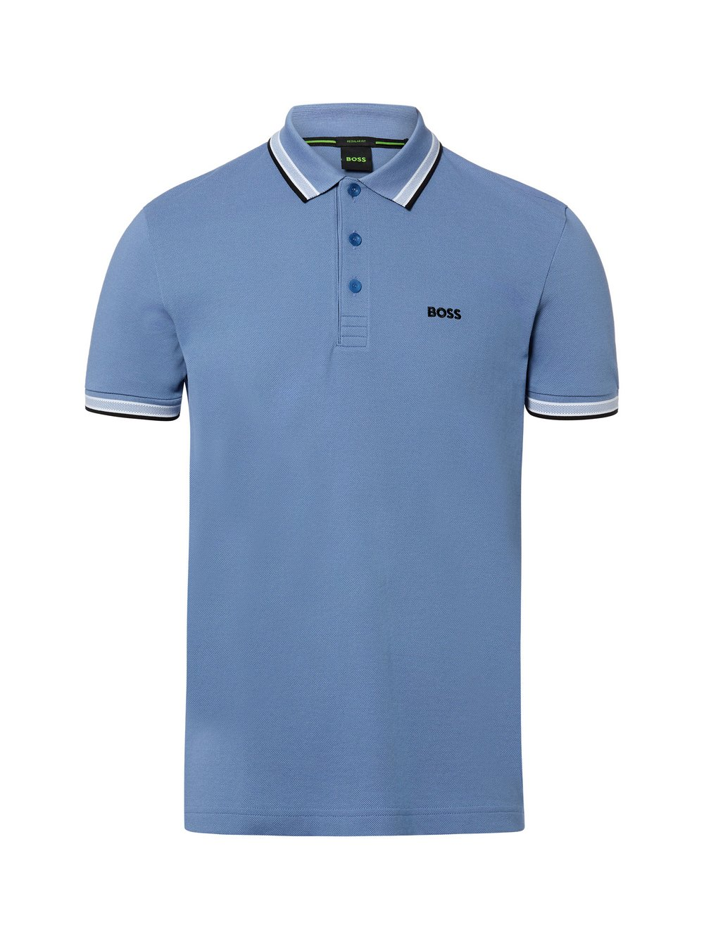 BOSS Green Męska koszulka polo - Paddy Mężczyźni Bawełna niebieski, XL