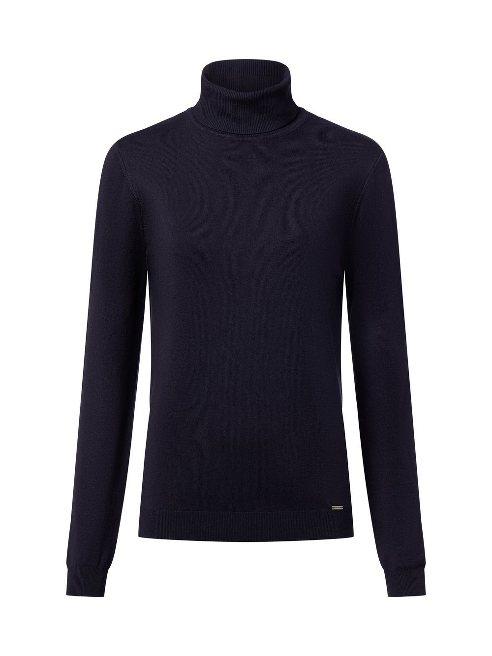 More & More Damski sweter z golfem Kobiety Sztuczne włókno niebieski, 46