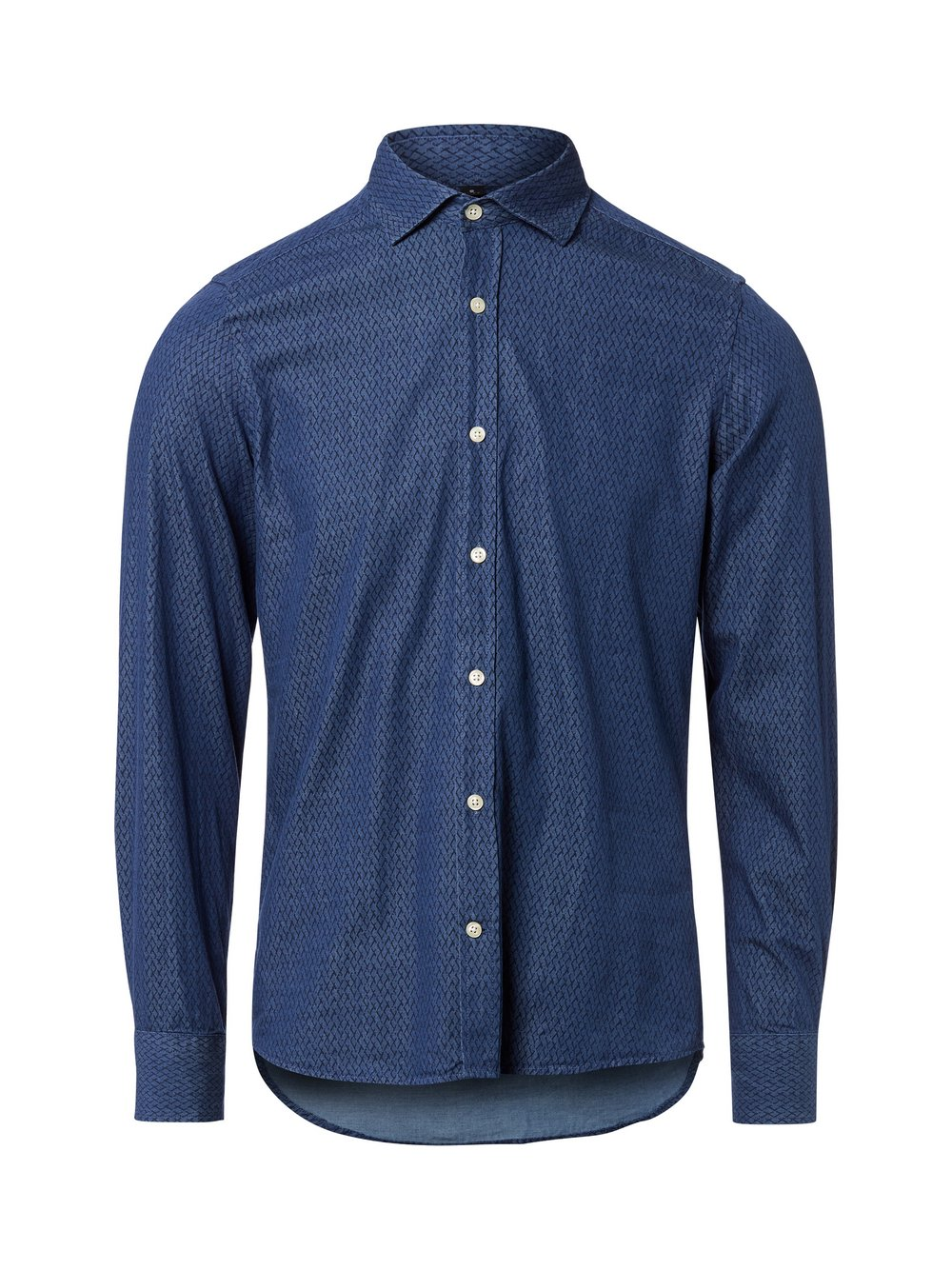 Finshley & Harding Koszula męska Mężczyźni Slim Fit Bawełna niebieski, XXL