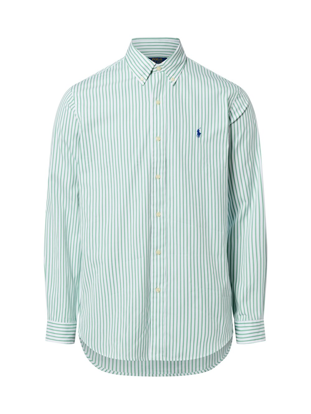 Polo Ralph Lauren Męska koszula casualowa - Custom Fit Mężczyźni Regular Fit Bawełna zielony, S