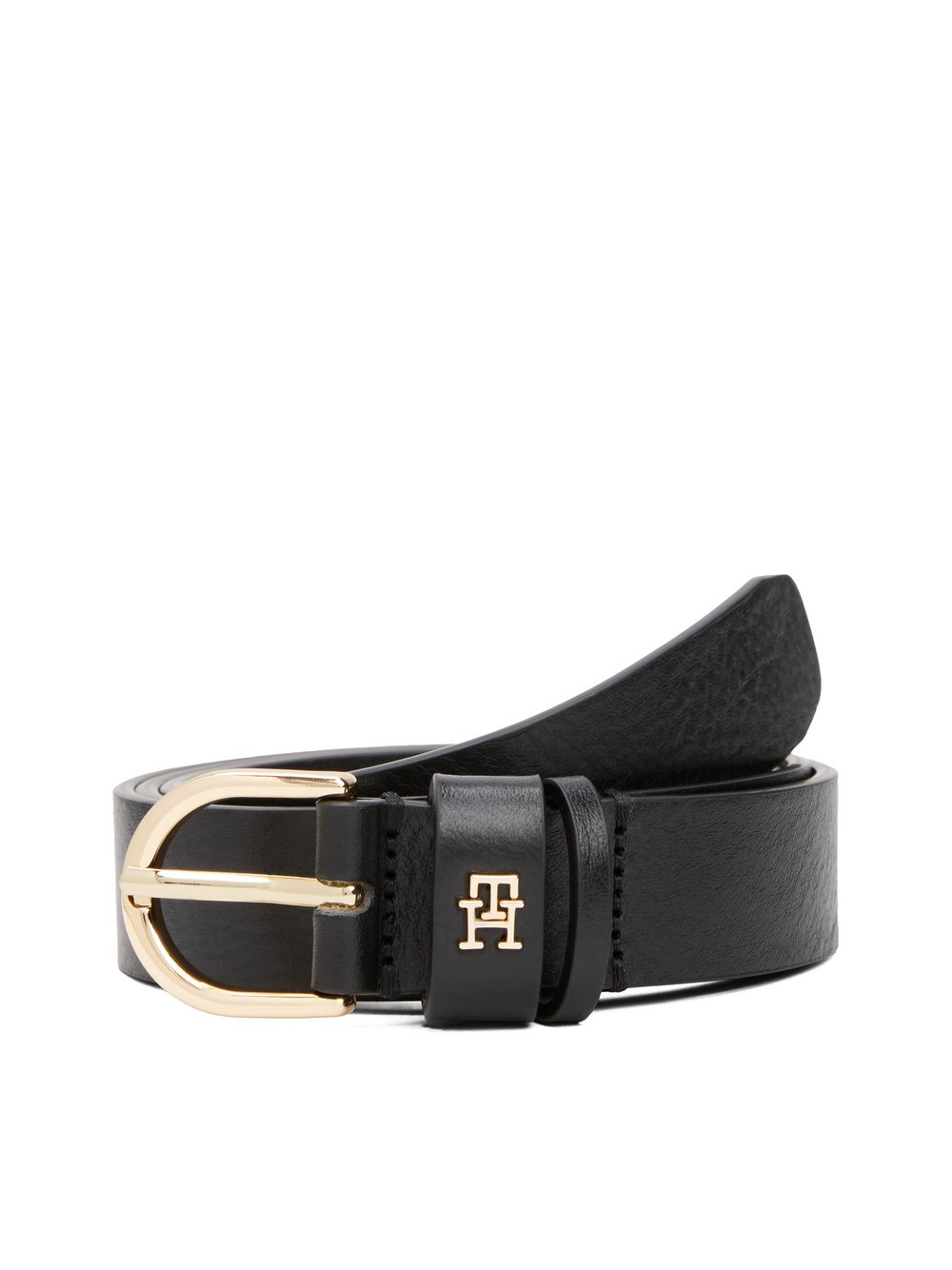 Tommy Hilfiger Damski pasek skórzany Kobiety skóra czarny, 85