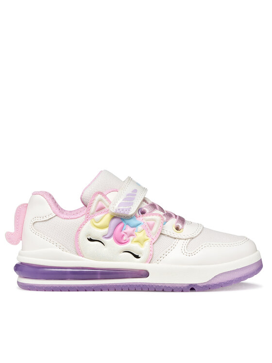 Geox Sneakersy J Sketlite Girl J65NWB 0EWBC C0406 M Biały