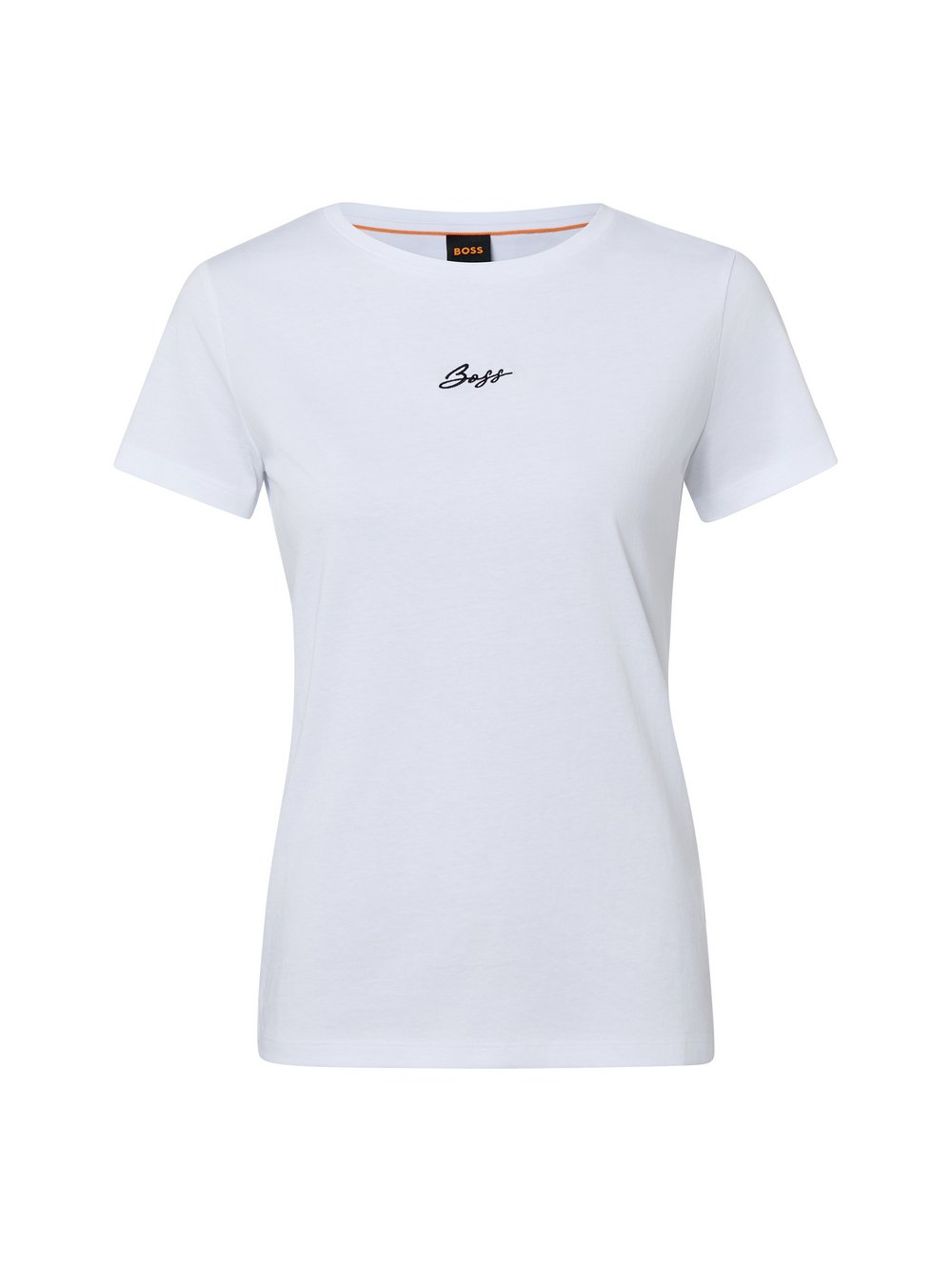 BOSS Orange Koszulka damska - Elove embro Kobiety Bawełna biały, XS