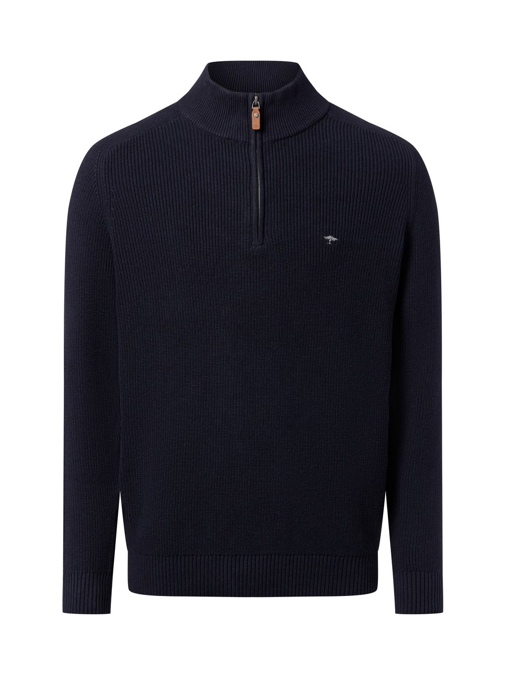 Fynch-Hatton Męski sweter z dzianiny Mężczyźni Bawełna niebieski, XXXL