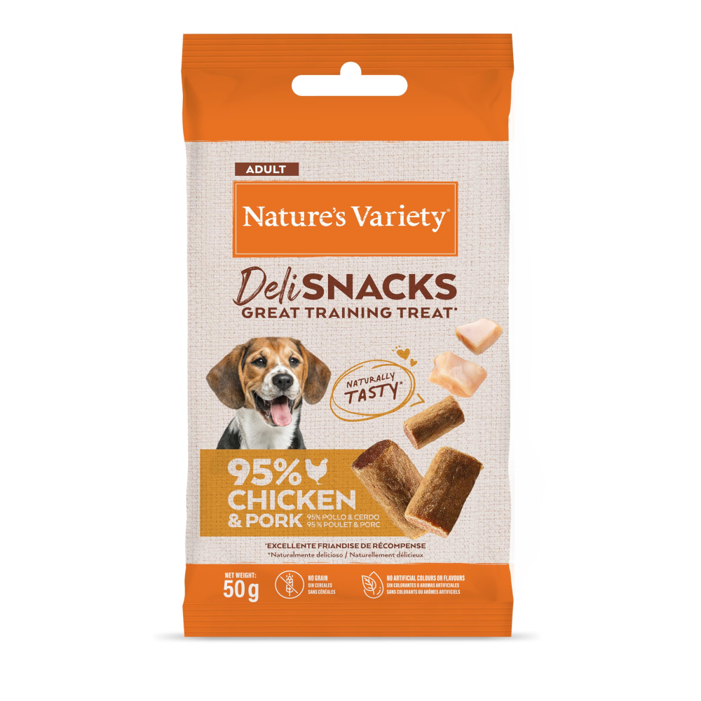 Nature's Variety Deli Snacks Adult - Kurczak i jagnięcina, 36 x 50 g