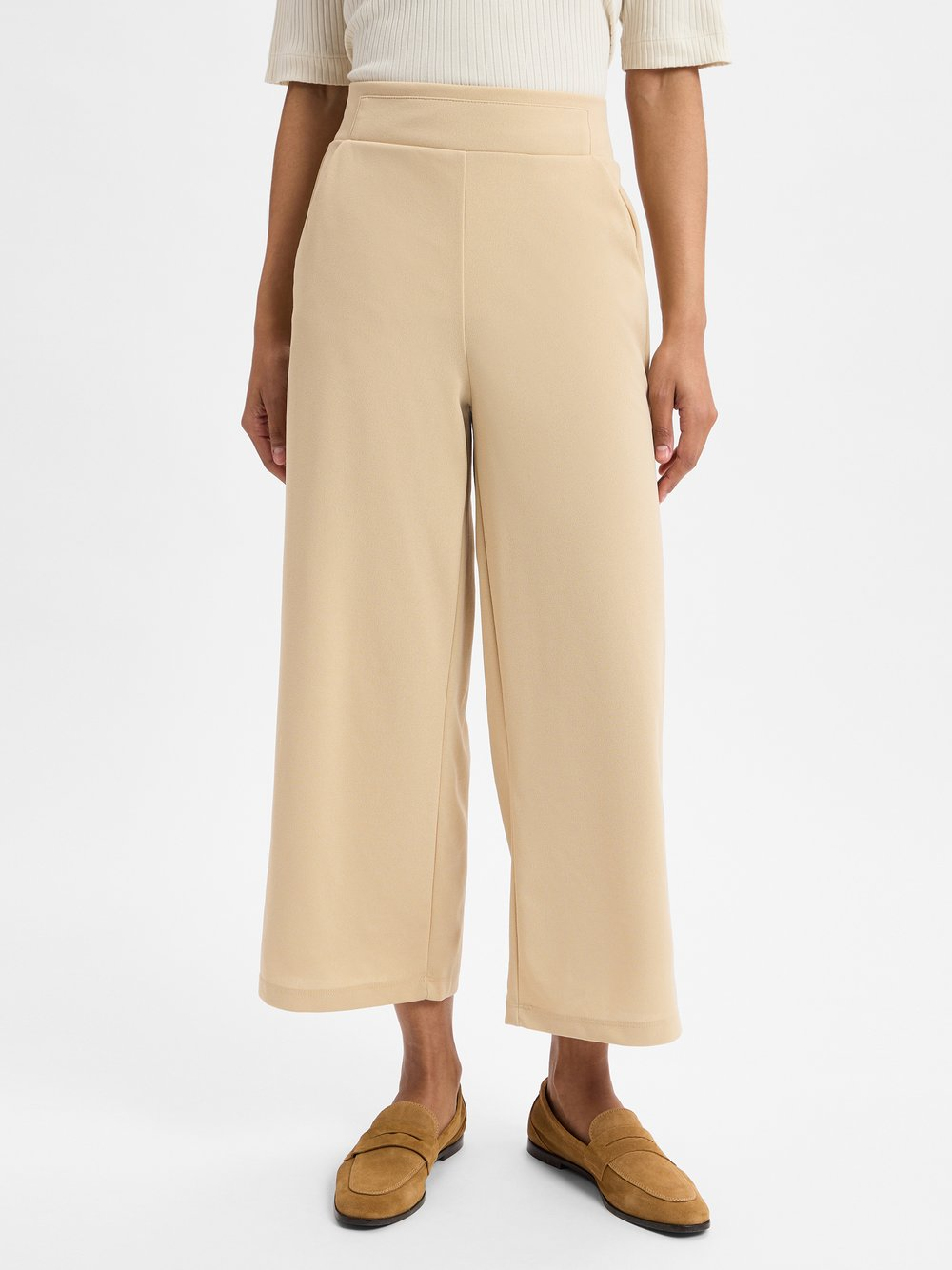 soyaconcept® Spodnie culottes - Siham Kobiety Sztuczne włókno beżowy, S