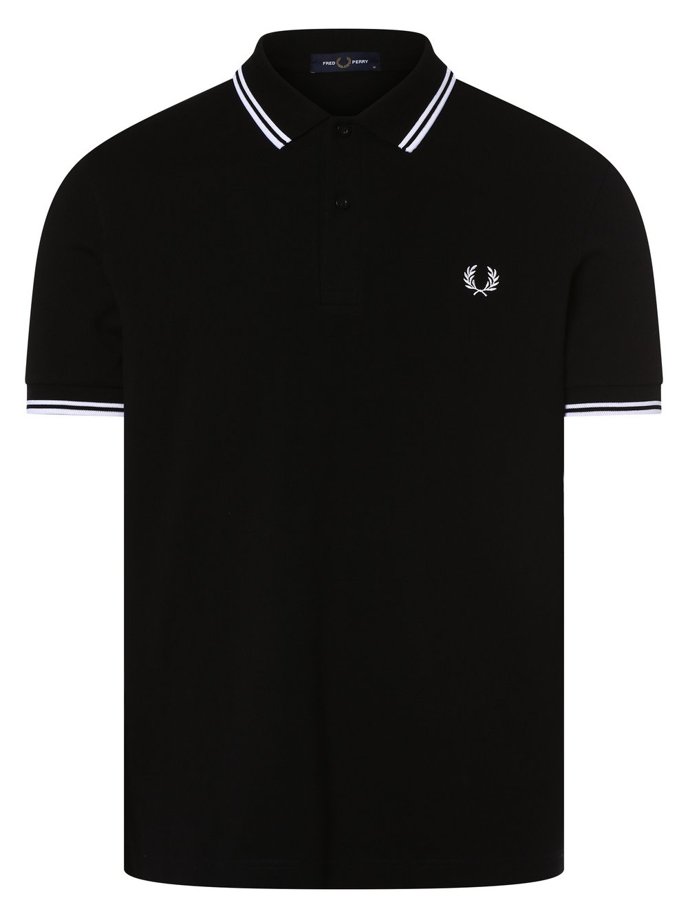 Fred Perry Męska koszulka polo Mężczyźni Bawełna czarny, M