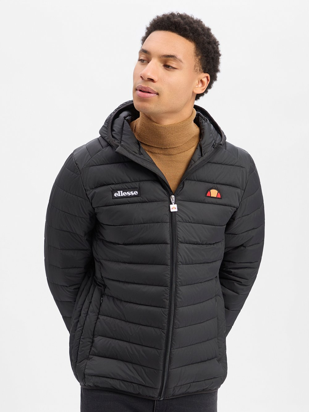 ellesse Męska kurtka pikowana Mężczyźni czarny, XL