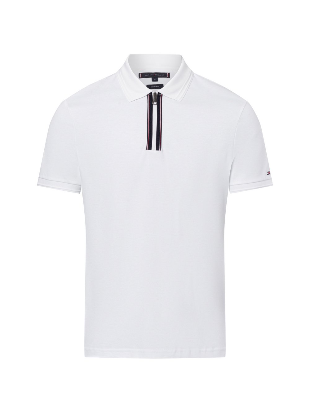 Tommy Hilfiger Męska koszulka polo Mężczyźni Bawełna biały, L