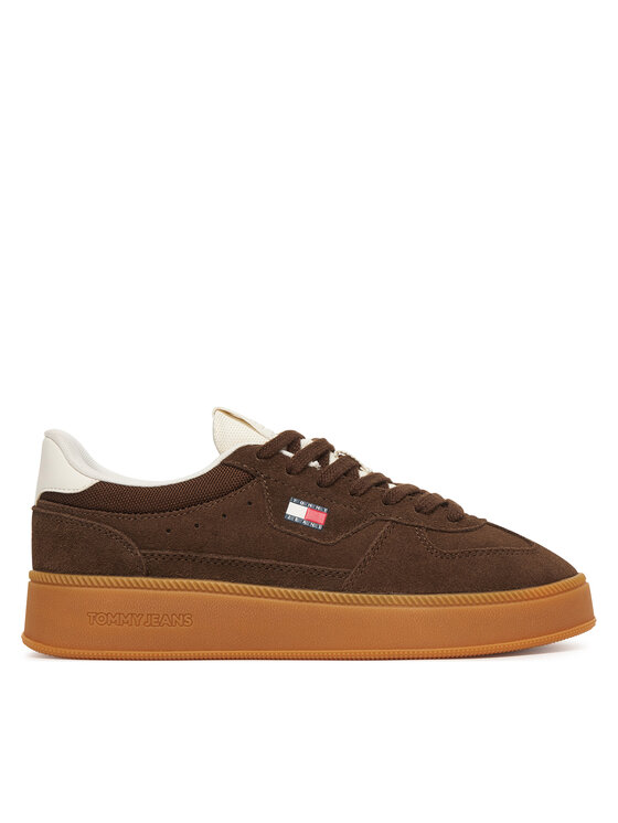 Tommy Jeans Sneakersy The Greenwich Edge Max Suede EN0EN02989 Brązowy