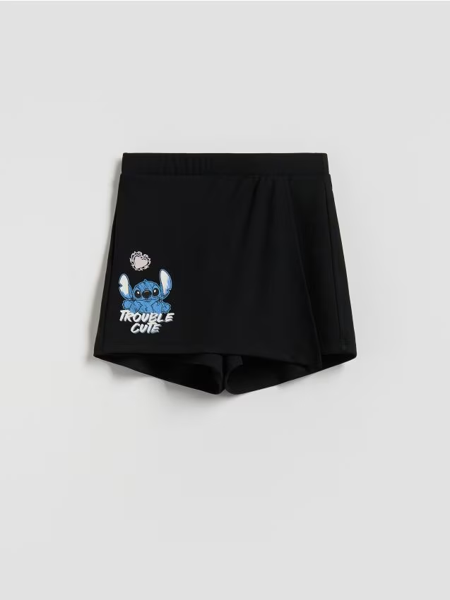 Reserved - Szorty Lilo i Stitch - czarny