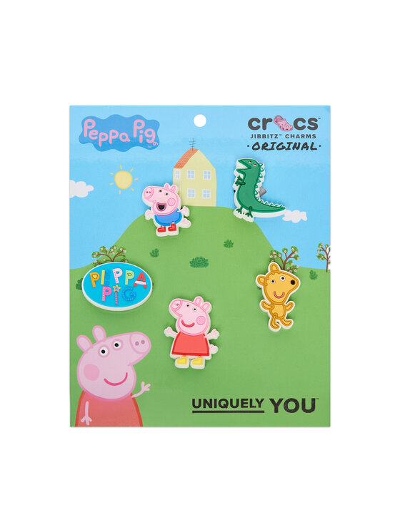 Crocs Ozdoba do butów Peppa Pig Character 5Pck 10015107 Kolorowy