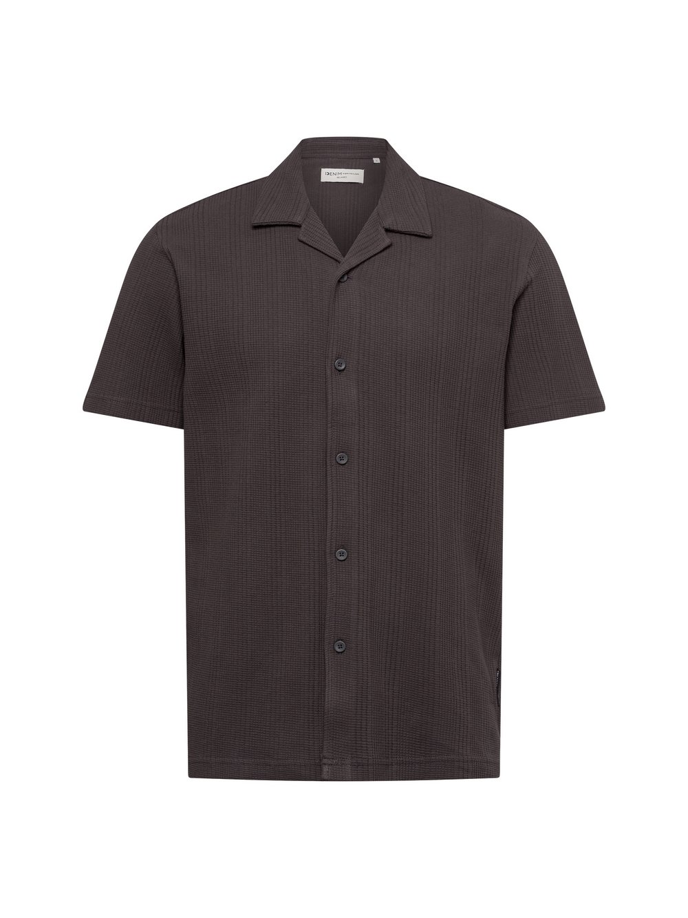 Tom Tailor Denim Męska koszulka rekreacyjna z krótkim rękawem Mężczyźni Comfort Fit Bawełna szary, M
