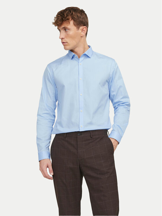 Jack & Jones Koszula 12201905 Błękitny Slim Fit miniaturka