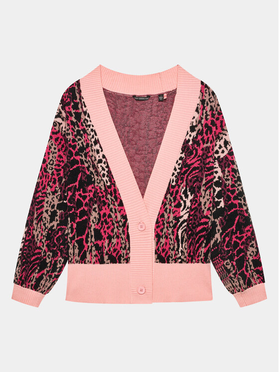 Guess Kardigan J3BR07 Z3AH0 Różowy Regular Fit