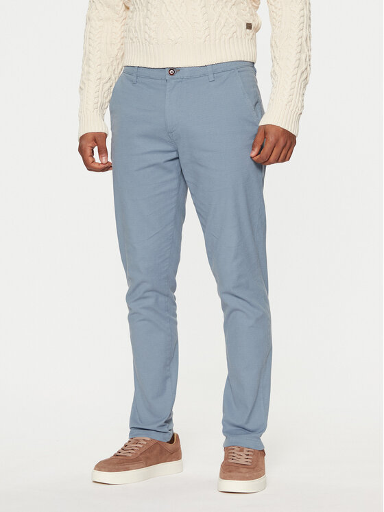 Jack & Jones Chinosy Marco 12206198 Niebieski Slim Fit