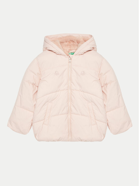 United Colors Of Benetton Kurtka zimowa 2SJ1GN03I Różowy Regular Fit