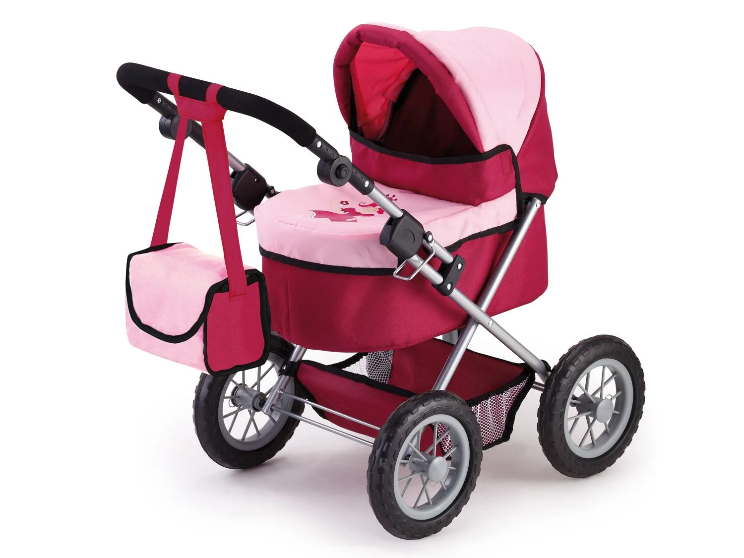 Wózek dla lalek Bayer Design Trendy (Bordowy) miniaturka