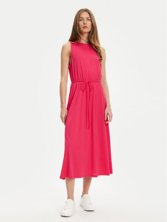 United Colors Of Benetton Sukienka letnia 3Q225V00X Różowy Regular Fit