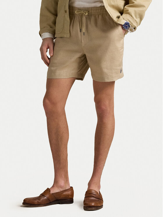Polo Ralph Lauren Szorty materiałowe 710958586002 Beżowy Classic Fit