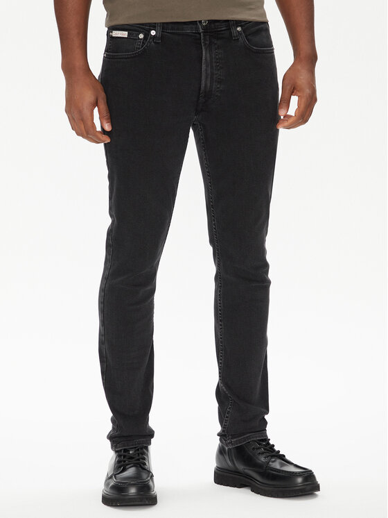 Calvin Klein Jeans Jeansy LV04RB722G Czarny Skinny Fit