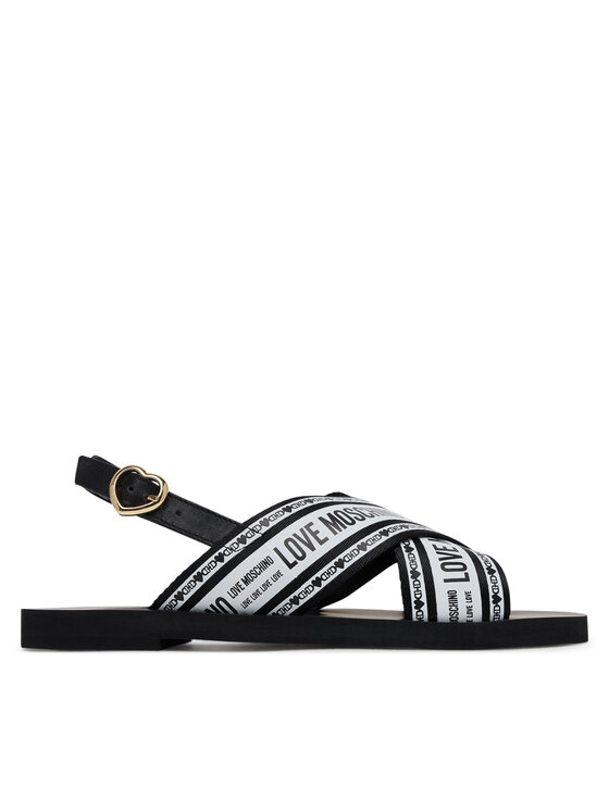 LOVE MOSCHINO Sandały San Lod Micro20 JA16142G0MIX200A Czarny
