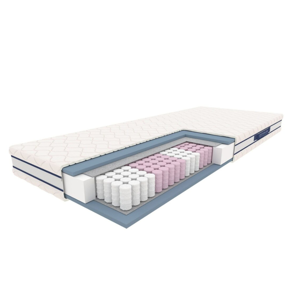 Materac Syriusz New Optimum 120x200 cm sprężyny kieszeniowe, H3/H4/H5 średnio twardy/twardy/bardzo twardy