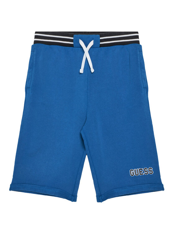 Guess Szorty sportowe L5GD12 KA6R4 Niebieski Oversize