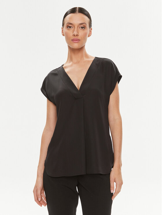 Marella Bluzka Brina 2331160333200 Czarny Regular Fit