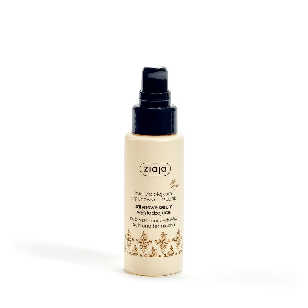 Ziaja kuracja olejkami arganowym i tsubaki satynowe serum wygładzające do włosów 50 ml