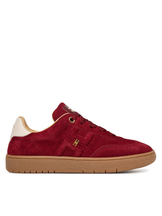 Elisabetta Franchi Sneakersy Low Cut Lace Up F4A9-E0340-0071 S Bordowy