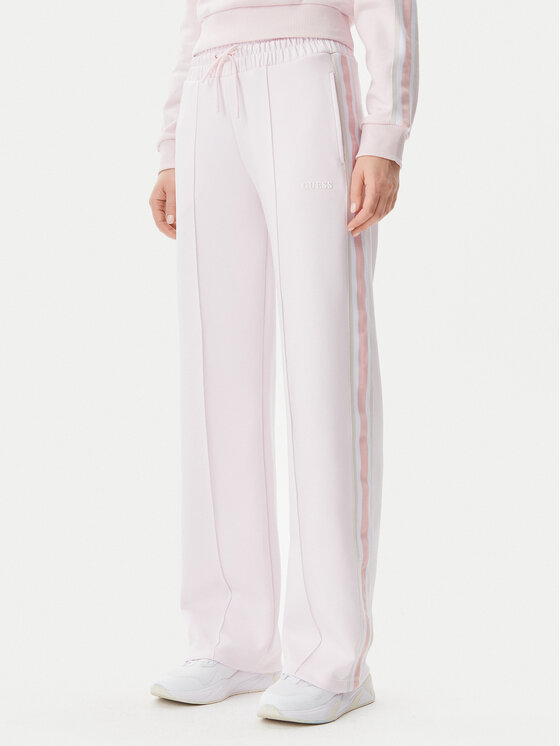 Guess Spodnie dresowe V5GB12 KCRU2 Różowy Regular Fit