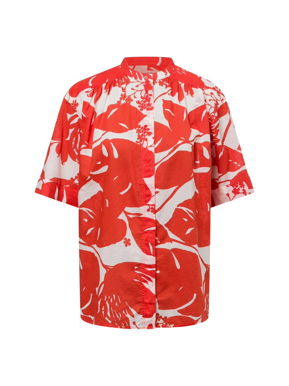 Marc O'Polo Damska bluzka koszulowa Kobiety Bawełna pomarańczowy|wielokolorowy, 34