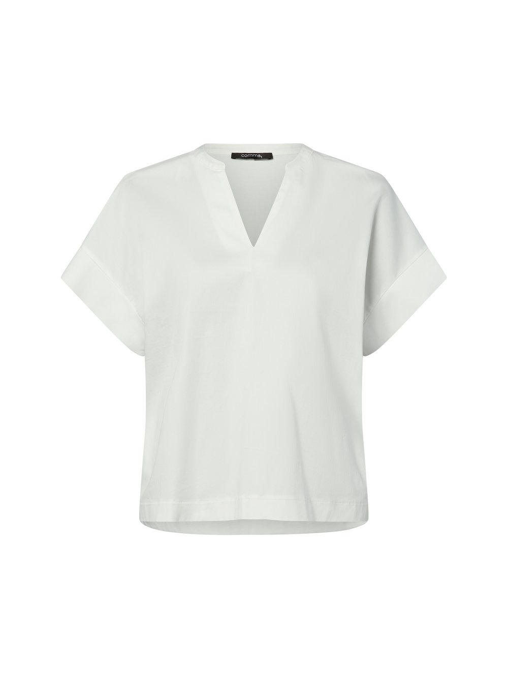 comma Damska bluzka z krótkim rękawem Kobiety biały, 42