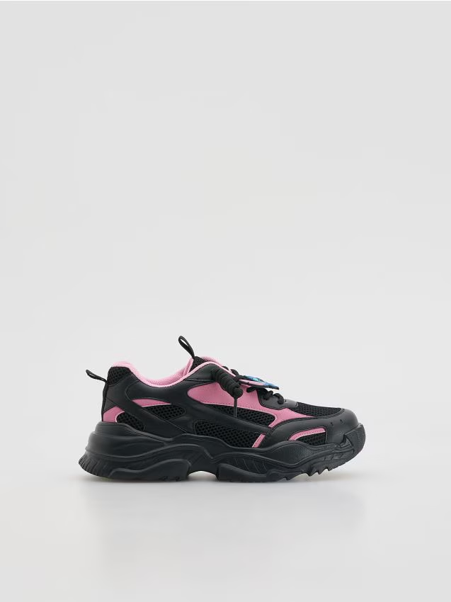 Reserved - Lekkie sneakersy Lilo i Stitch - czarny