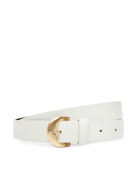 Calvin Klein Jeans Pasek Damski Casual Pin Buckle 25Mm LV04K7015G Biały