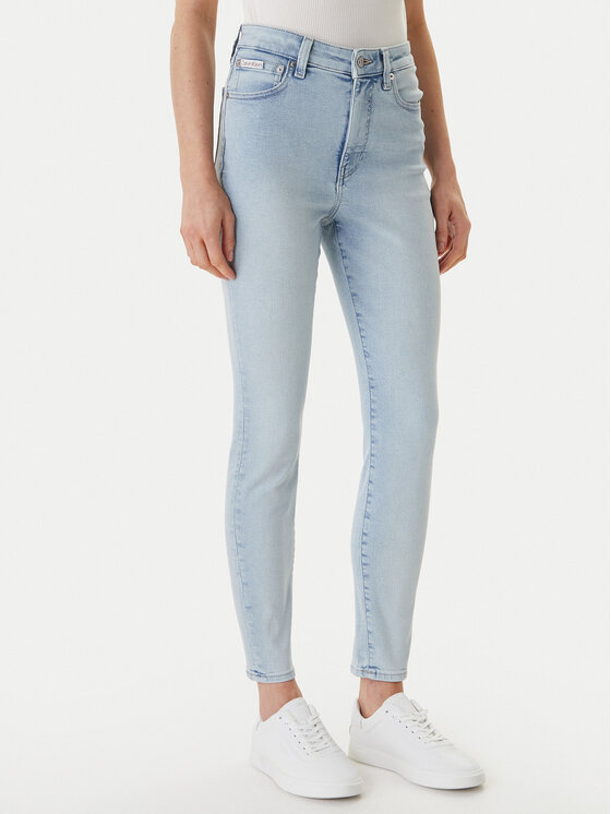 Calvin Klein Jeans Jeansy LV047F667G Niebieski Skinny Fit