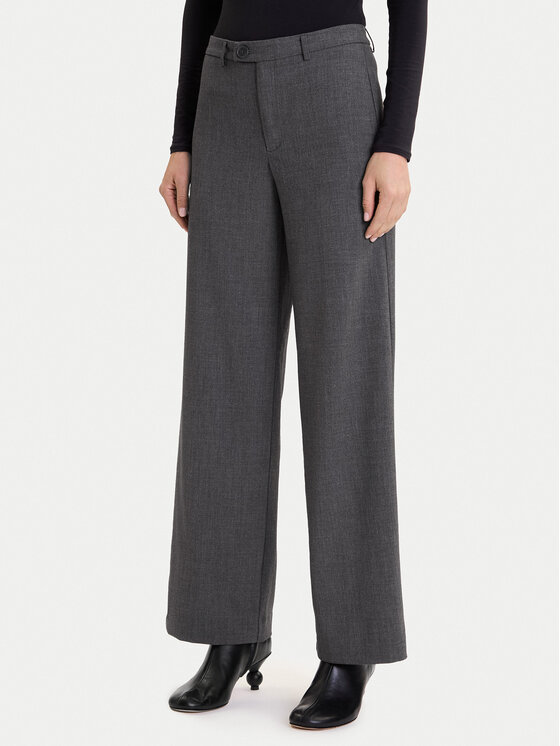 Vero Moda Spodnie materiałowe Texas 10334103 Szary Straight Fit