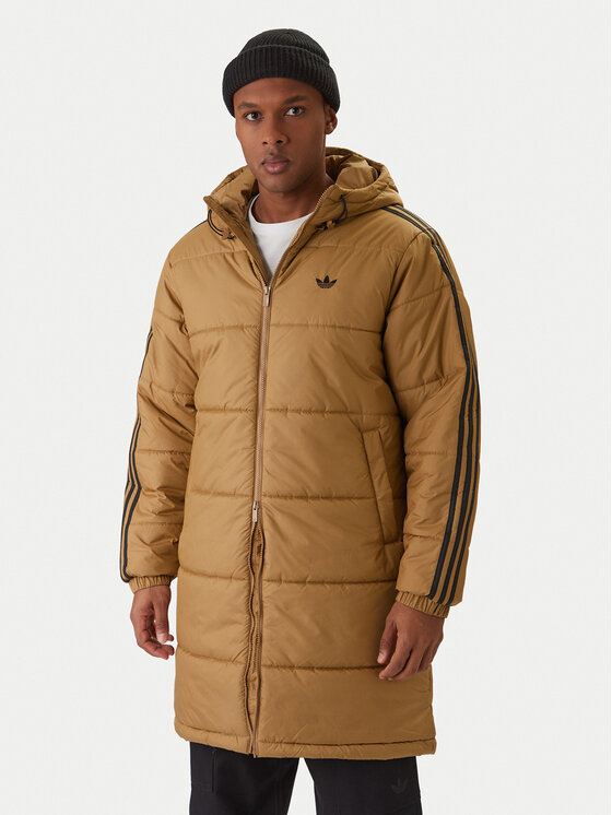 adidas Kurtka zimowa adicolor JW5847 Beżowy Loose Fit
