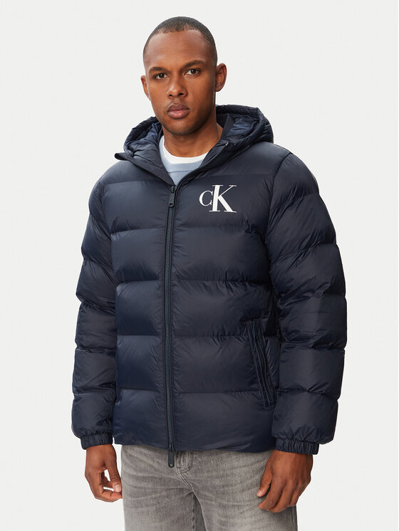 Calvin Klein Jeans Kurtka zimowa LV04RG513G Granatowy Regular Fit