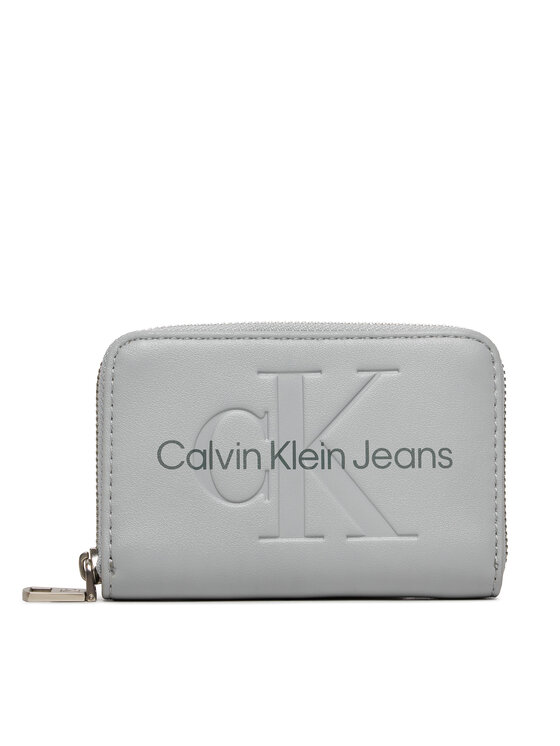 Calvin Klein Jeans Portfel Sculpted Med Zip Around Mono K60K612255 Szary