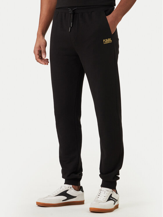 KARL LAGERFELD Spodnie dresowe 705782 562917 Czarny Regular Fit