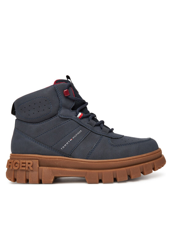 Tommy Hilfiger Trzewiki T3X5-34129-1696 D Granatowy